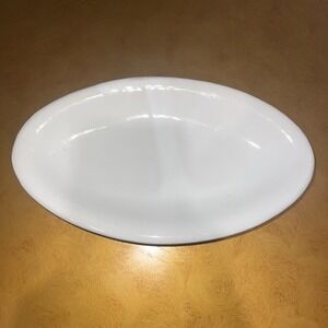 Vintage Bybee Oval Plate, Dish, Jewelry Dish 9 X 4 White